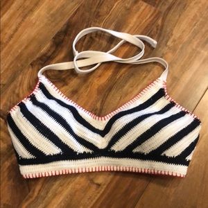 Red, white and blue Bikini top